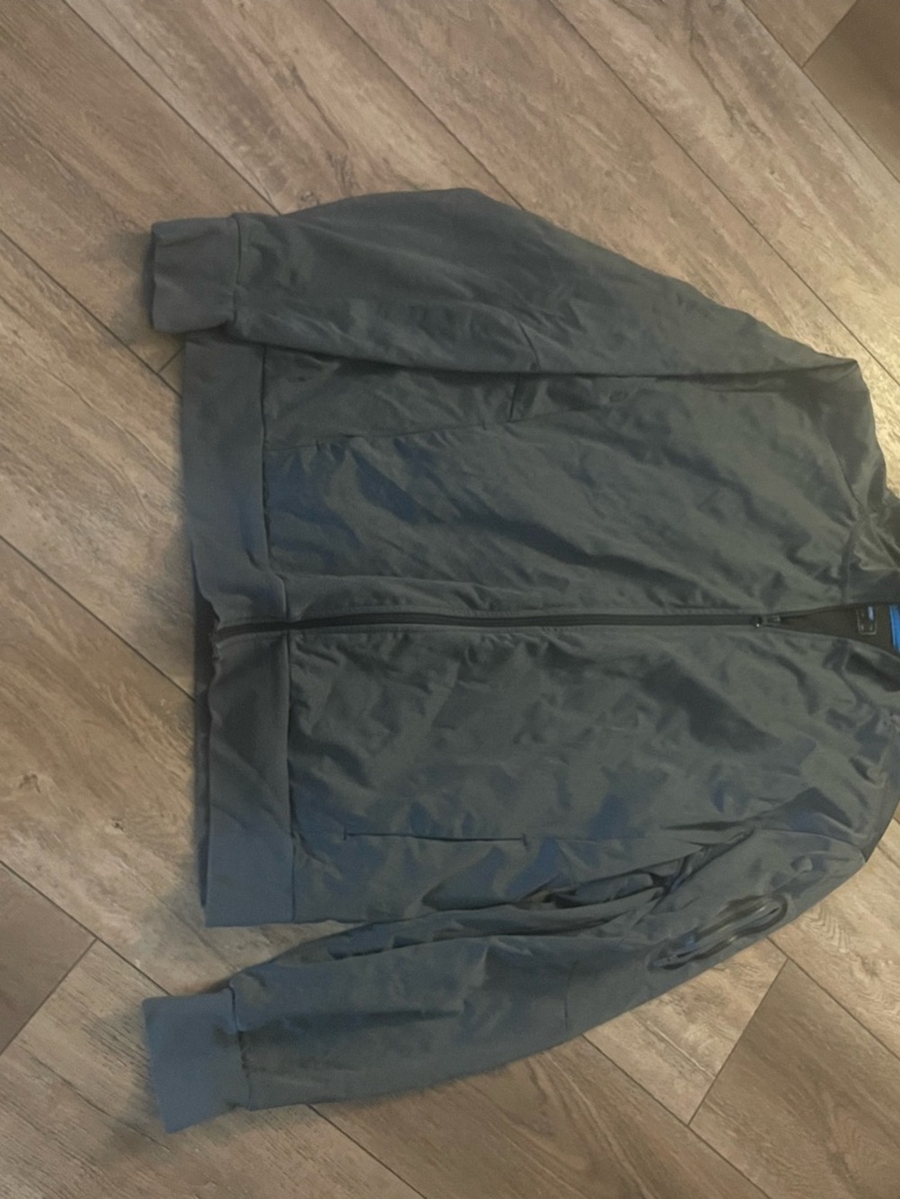 Mondetta Gray Zip-Up Bomber Jacket